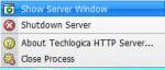 Techlogica HTTP-Server Taskbar